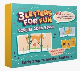 PUZZLE GAME CARDS-3 LETTERS FOR FUN