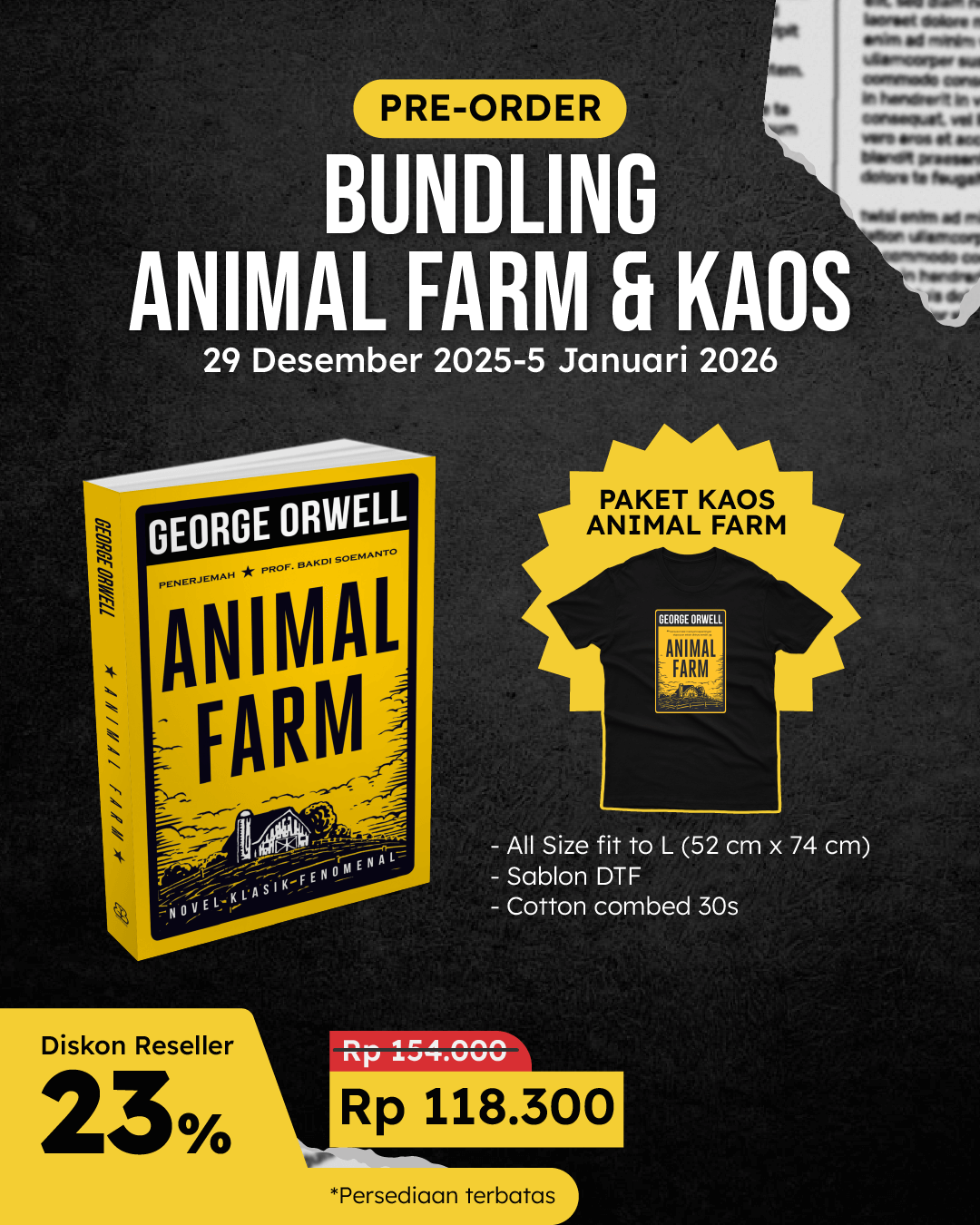 PAKET 1 - PO ANIMAL FARM+KAOS 1 BT-019