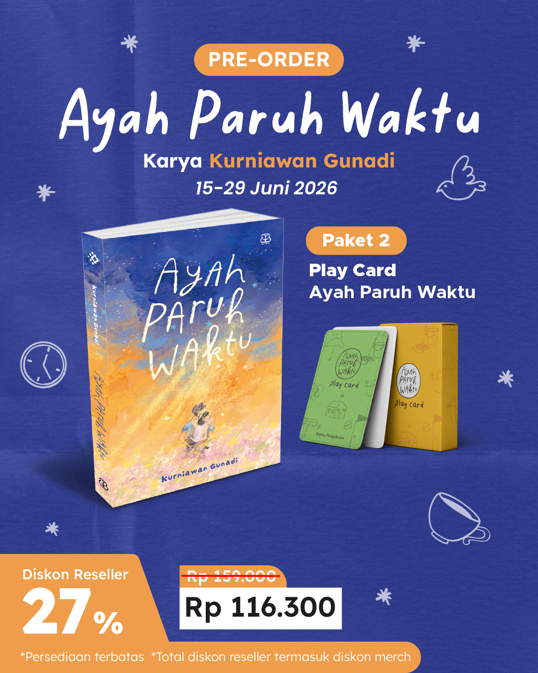PAKET SATUAN - PO AYAH PARUH WAKTU+PLAY CARD