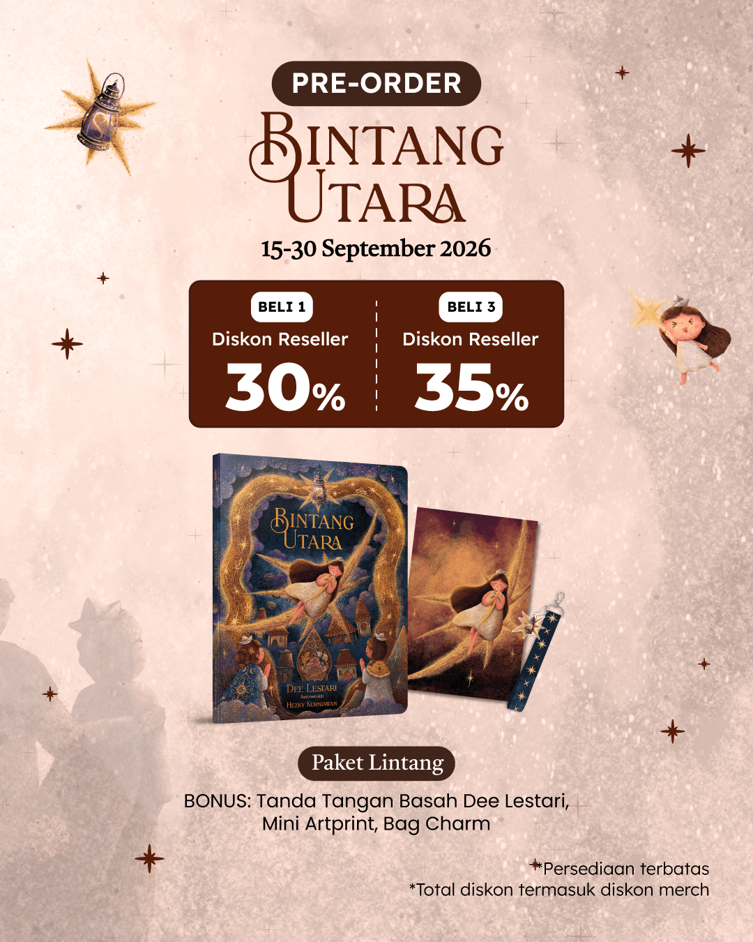 PAKET LINTANG - SO BINTANG UTARA+TTD+BAG CHARM