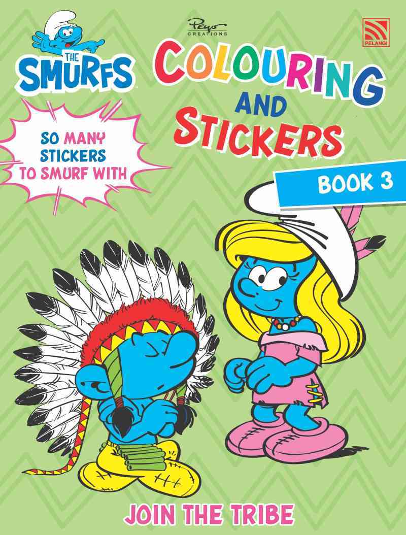 THE SMURFS - COLOURING AND STICKERS BOOK 3