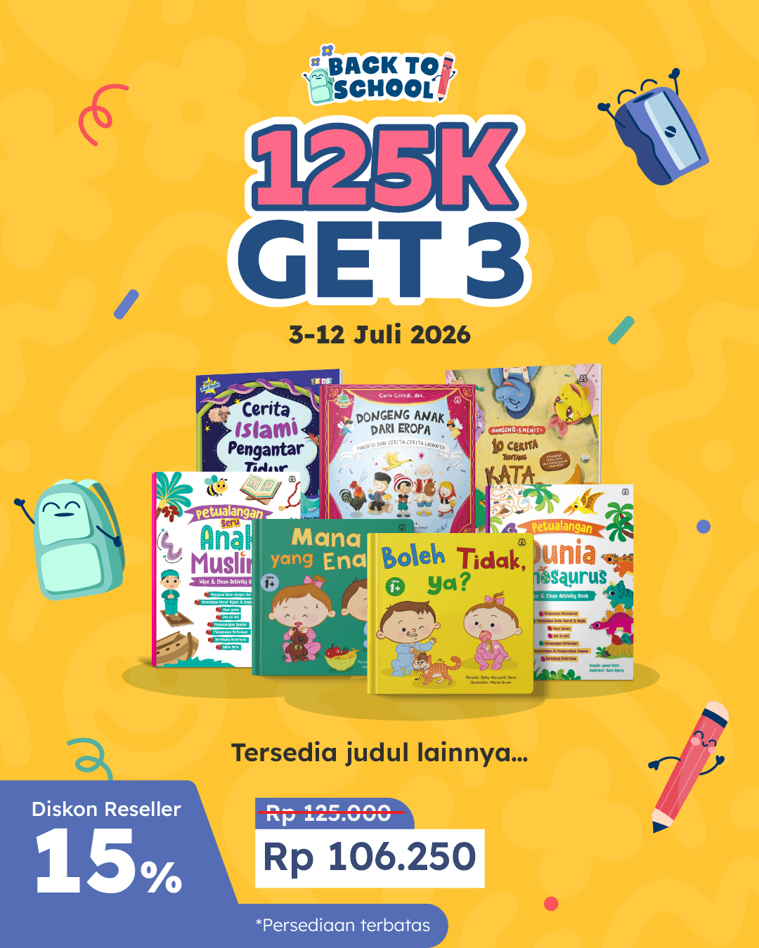 PAKET PROMO ANAK BENTANG BUNDLING 125K GET 3