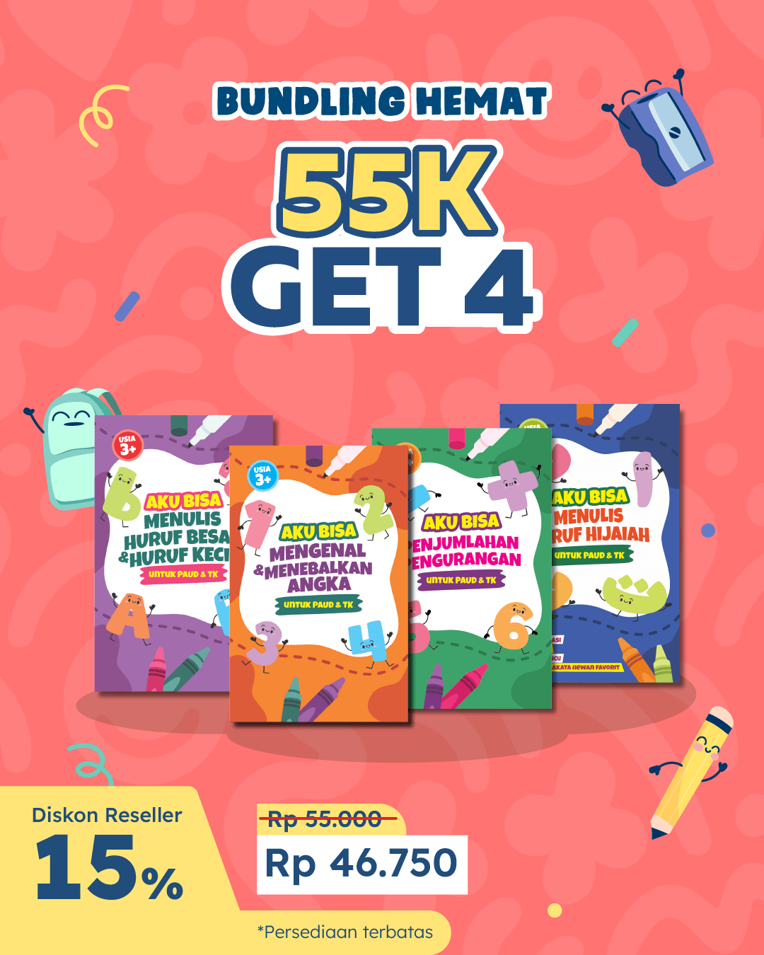 PAKET 1 - 55K GET 4
