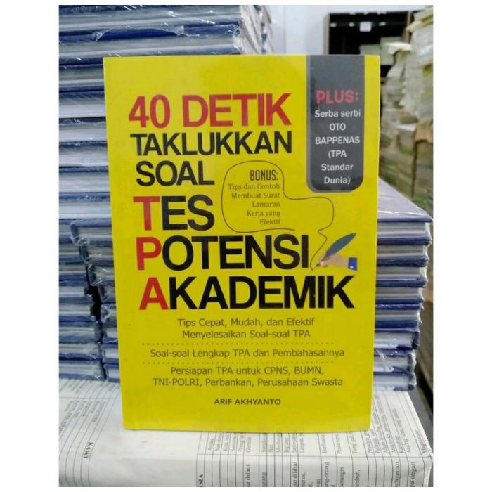 40 DETIK TAKLUKKAN SOAL TPA ( EDISI BARU 2018 )