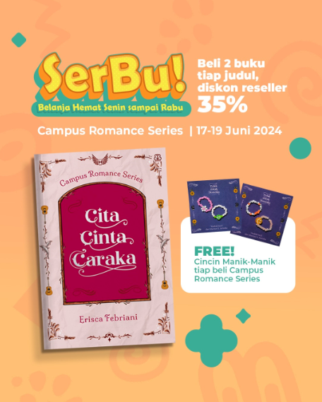 PAKET 2 - PROMO HEY JUNE 2024 BUKU CAMPUS ROMANCE  CITA CINTA CARAKA