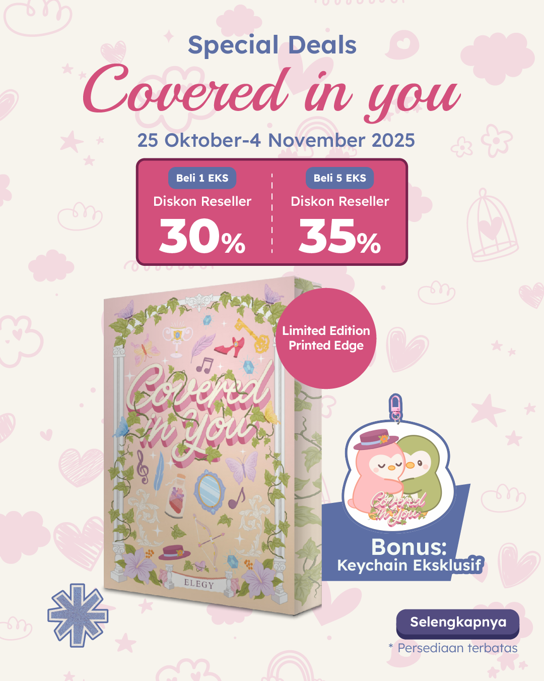 PAKET SATUAN - SO COVERED IN YOU+KEYCHAIN