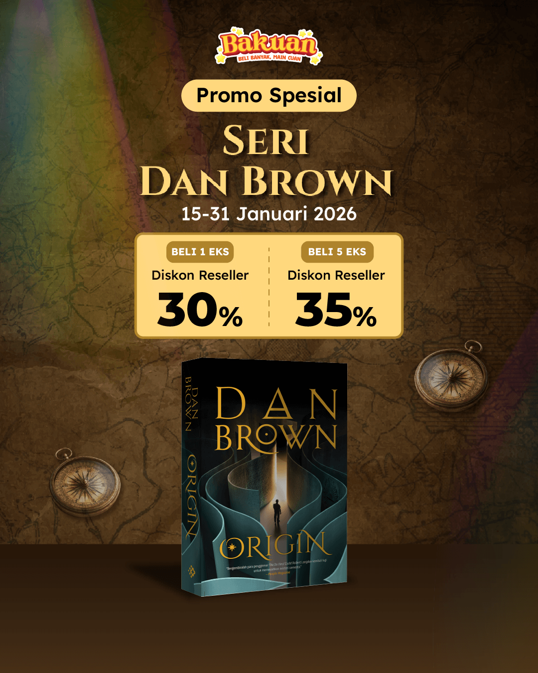 PAKET - SO DAN BROWN ORIGIN