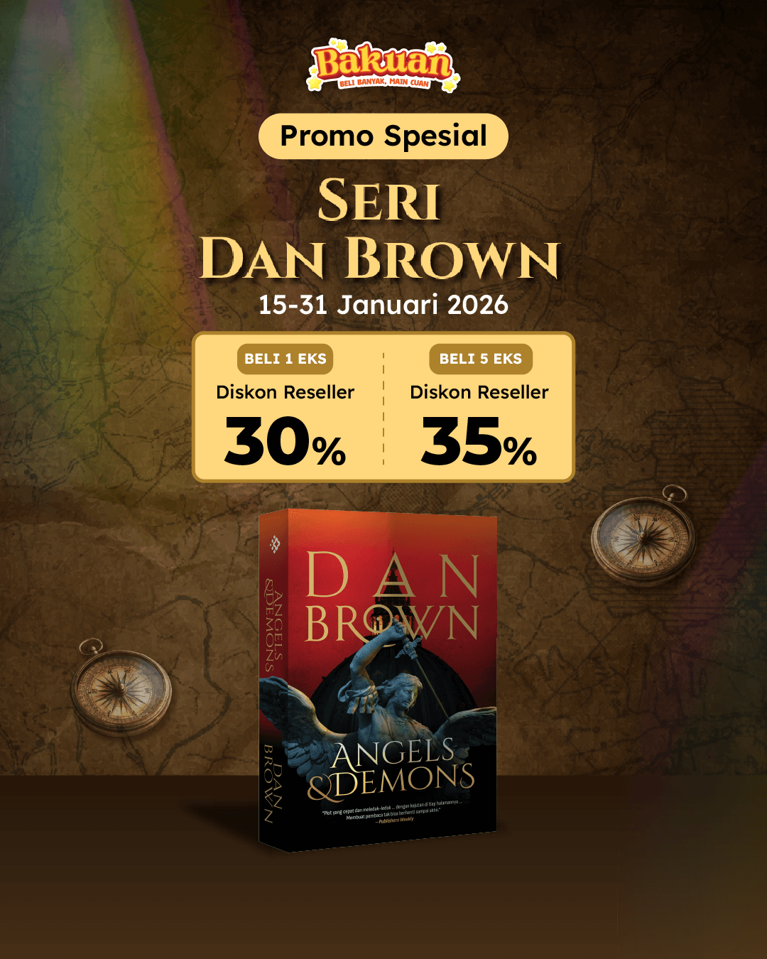 PAKET - SO DAN BROWN ANGELS AND DEMONS