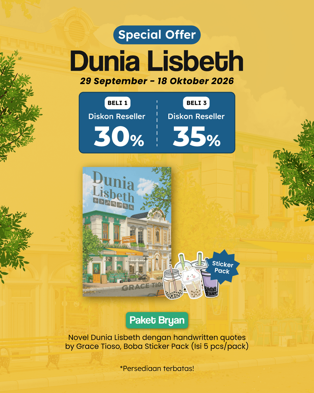 PAKET BRIAN - SO DUNIA LISBETH+STICKER