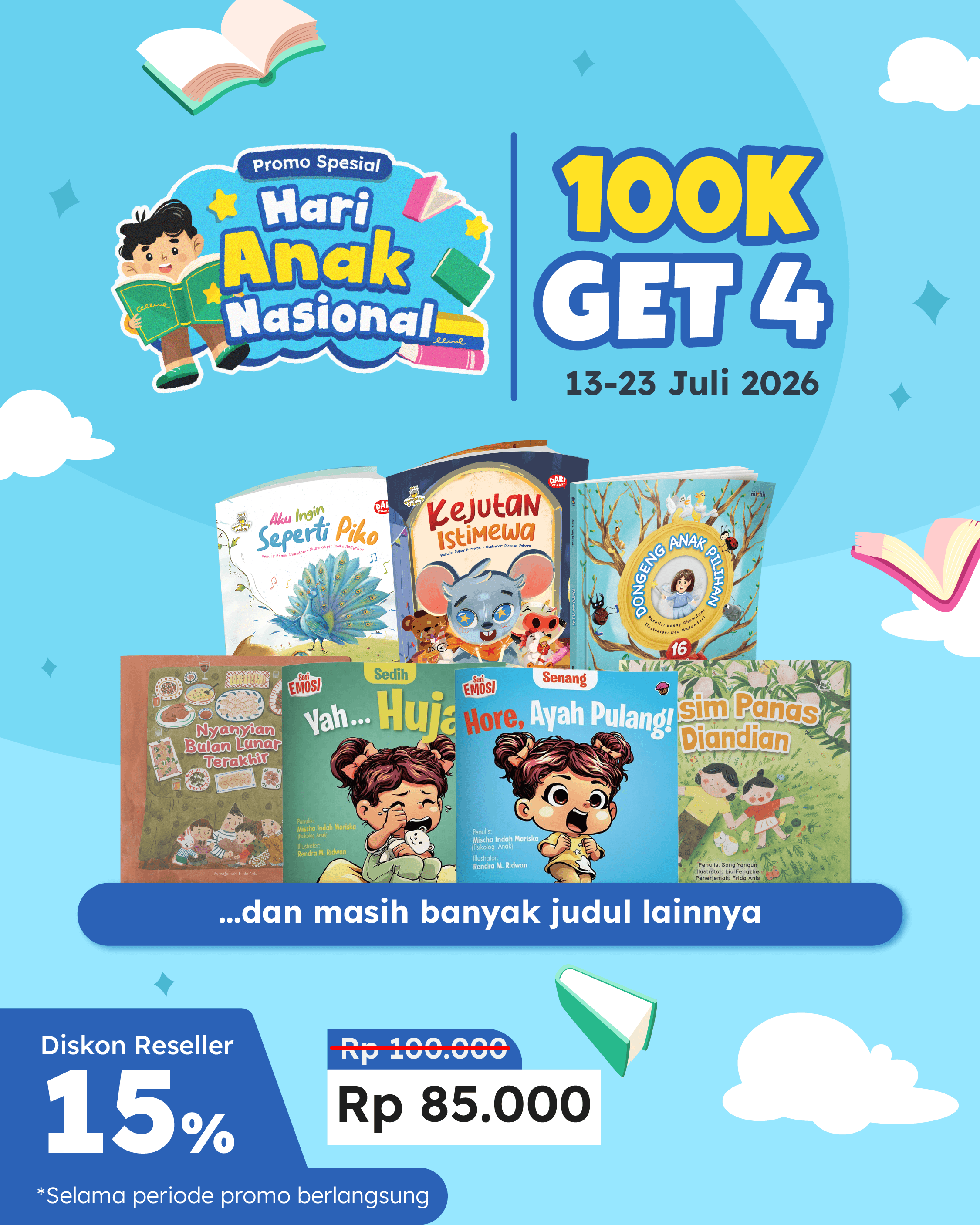 PAKET BUNDLING HARI ANAK NASIONAL 100K GET 4