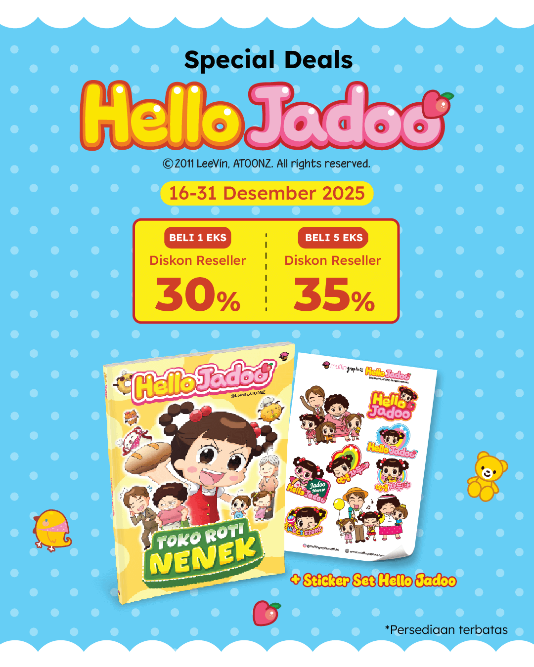 PAKET - SO HELLO JADOO+STICKER