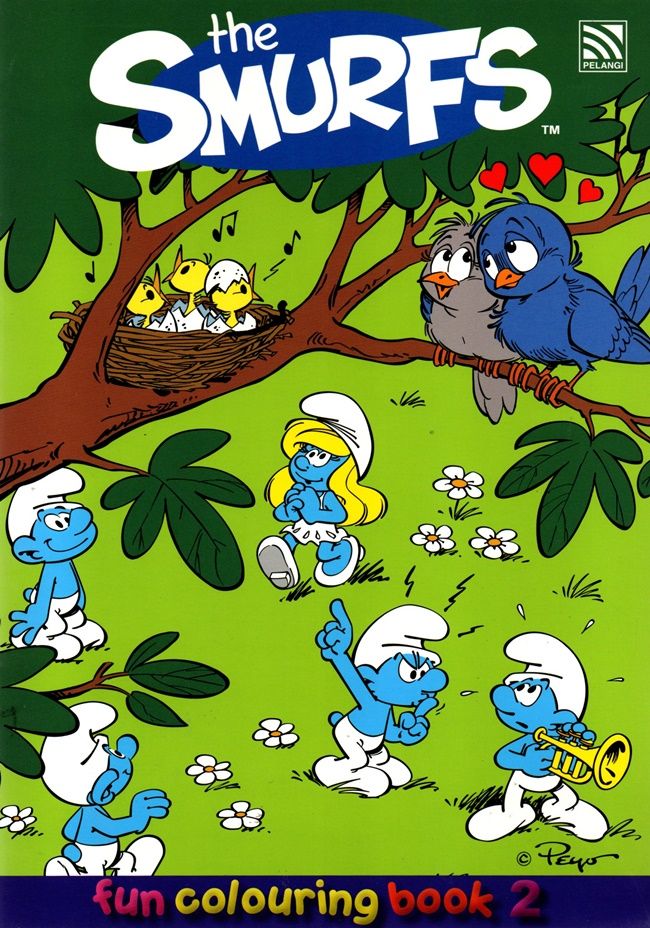  THE SMURF;'S COLOURING BOOK 2            