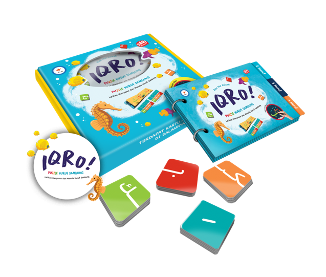 IQRO! PUZZLE HURUF SAMBUNG (SOFTCOVER + BOX + PUZZLE)