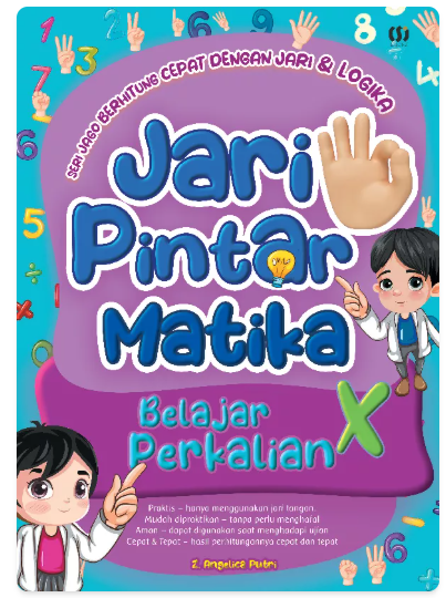 Seri jago berhitung cepat dengan Jari & Logika JARI PINTAR MATIKA Belajar Perkalian