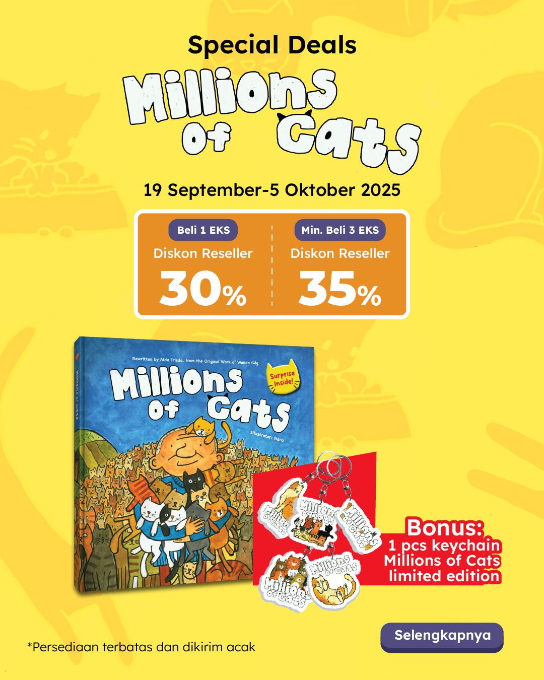 PAKET - SO MILLIONS OF CATS+KEYCHAIN DAR-026