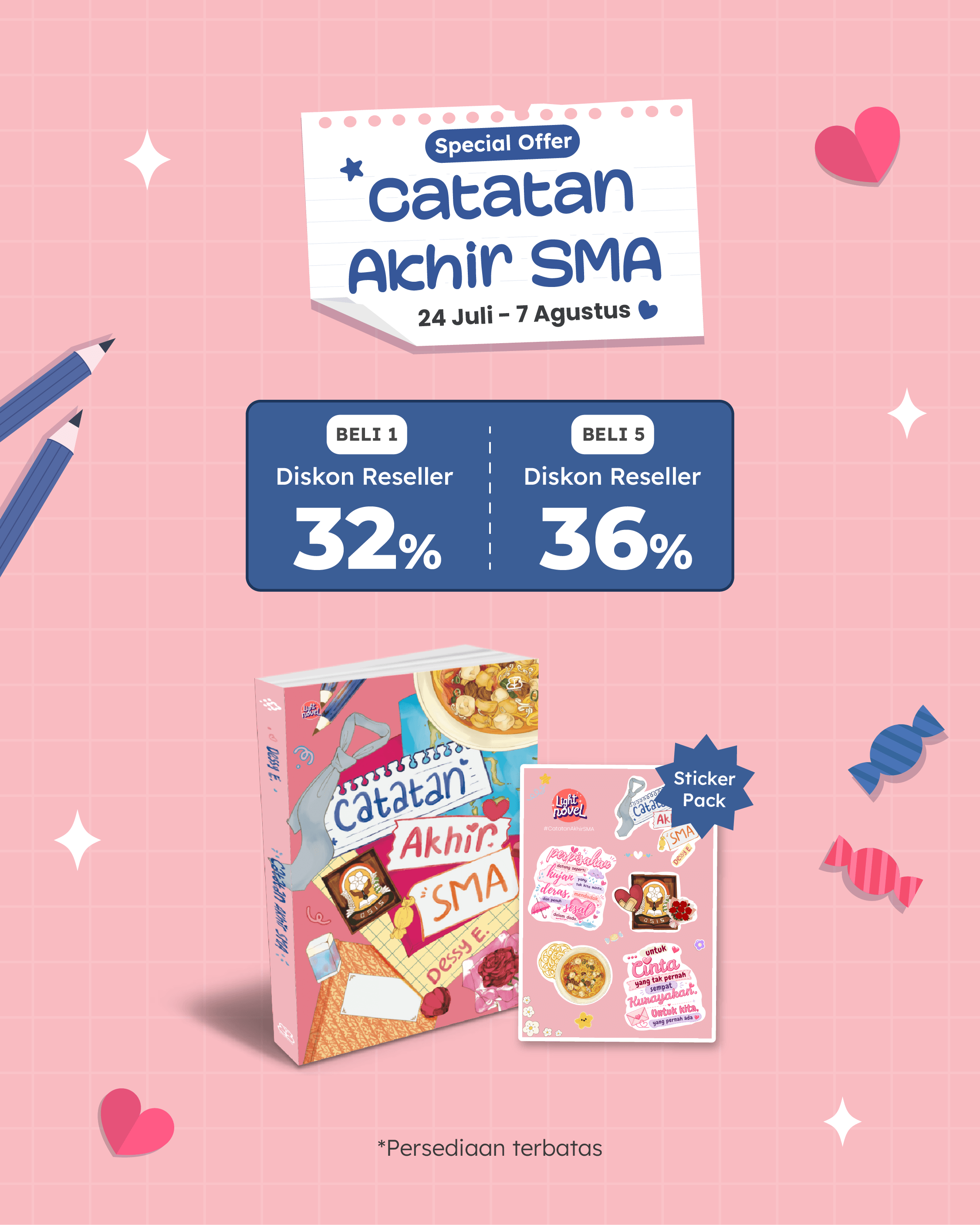 PAKET - SO CATATAN AKHIR SMA+STICKER PACK