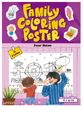 MAINAN EDUKATIF: FAMILY COLORING POSTER: PASAR MALAM
