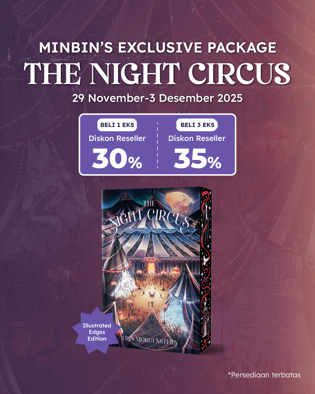 PAKET PO THE NIGHT CIRCUS (ILLUSTRATED EDGING) ND-560
