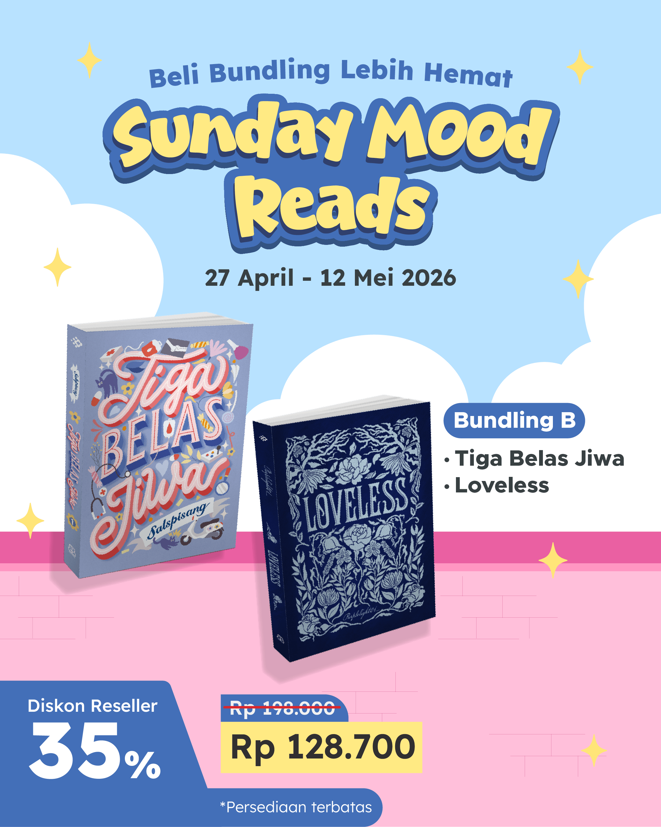 PAKET BUNDLING 2 - PROMO SUNDAY MOOD READS BENTANG
