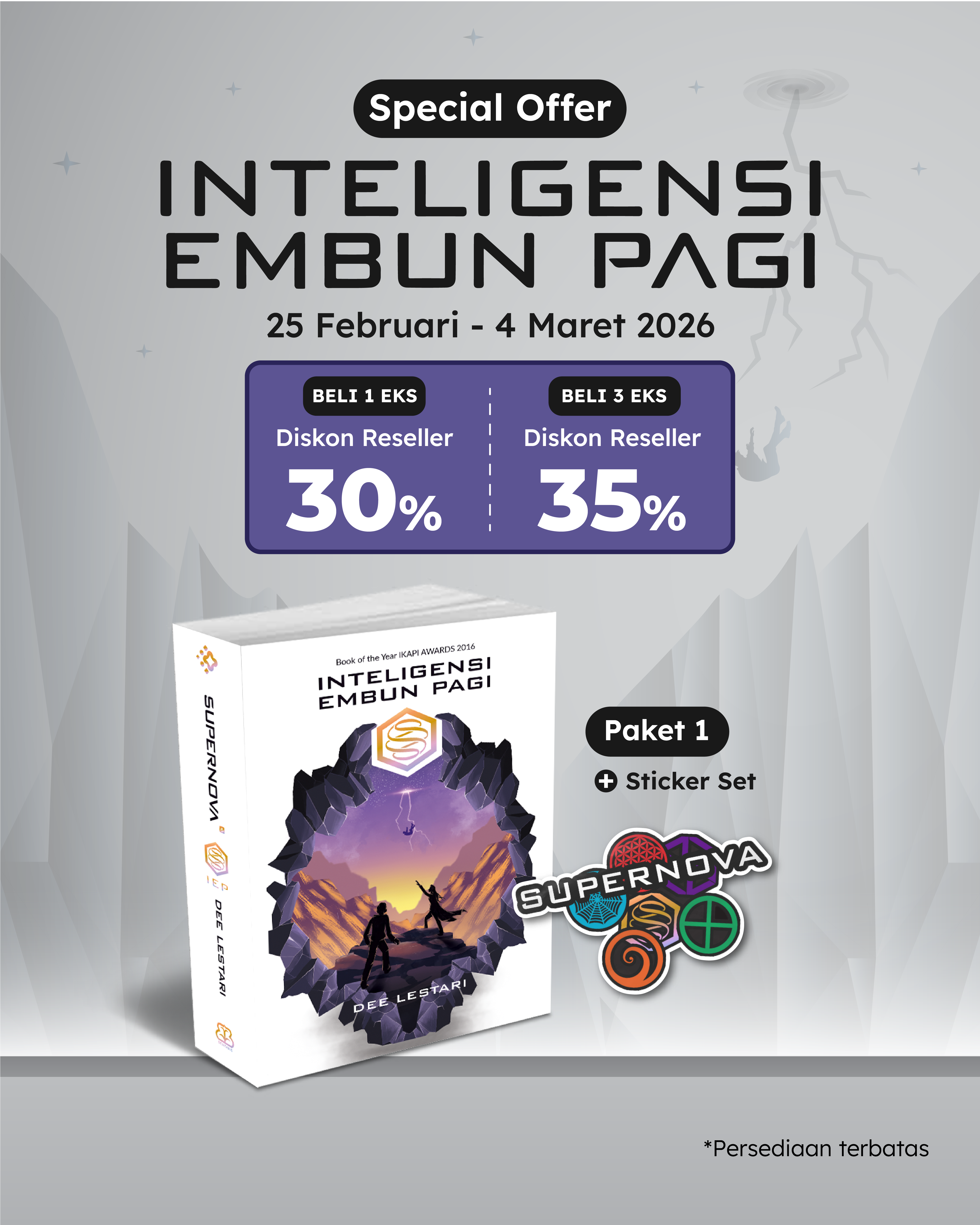 PAKET - SO INTELIGENSI EMBUN PAGI+STICKER PACK